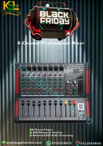 8-Channel Professional Audio Mixer – Versatile Sound Control | Kitali Suppliers Ltd