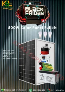 500W Solar Power Full Kit with 150Ah Battery, 1000W Inverter & Charge Controller | Kitali Suppliers Ltd