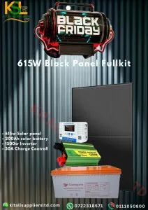 615W Solar Power Kit with 200Ah Sunnypex Battery & 1500W Inverter | Kitali Suppliers Ltd