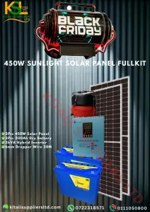 450W Sunlight Solar Panel Full Kit | Hybrid Solar Power System with Batteries & Inverter
