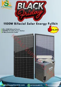 1100W Bifacial Solar Energy Fullkit – Reliable Power for Home & Outdoor Use ⚡️🔋