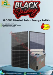 1800W Bifacial Solar Energy Fullkit – High-Capacity Portable Solar Power Kit ⚡☀️🔋