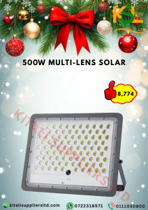 500W Multi-Lens Solar Flood Light – Ultra-Bright, Wide-Coverage Outdoor LED Security Light