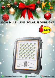 100W Multi-Lens Solar Flood Light – Ultra-Bright, Wide-Coverage Outdoor LED Security Light