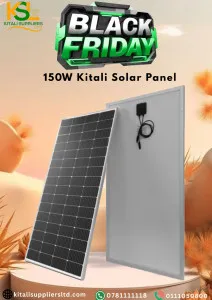 150W Kitali Solar Panel – High Efficiency Monocrystalline | Black Friday Deal