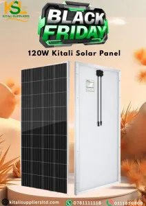🔥 Black Friday Deal – 120W Kitali Solar Panel | High-Efficiency Mono Panel 🔥