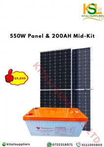 550W Solar Panel & 200AH Battery Mid-Kit | Affordable Home Solar Solution