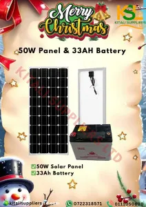 50W Panel and 33Ah Battery Midkit
