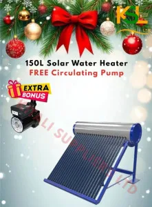 150 Liters Solar Water Heater – High Efficiency, Energy-Saving Hot Water System for Homes