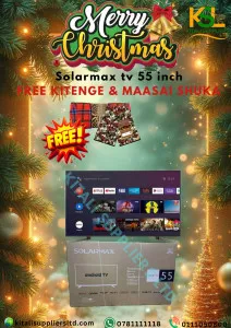 🔥 SolarMax 55" Smart TV + FREE Kitenge & Maasai Shuka Combo! 🔥