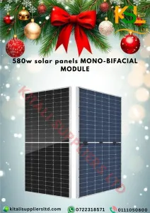 580W Mono-Bifacial Solar Panel Christmas Sale | High Efficiency Dual-Sided Module