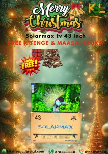 🔥 SolarMax 43" Smart TV + FREE Kitenge + FREE Maasai Shuka – Big Screen, Big Gifts! 🔥