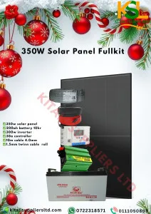 350W Solar Panel Full Kit | 200Ah Battery | 300W Inverter | Christmas Offer