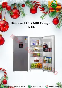 Hisense REF176DR 176L Single Door Fridge Christmas Edition | Spacious & Energy Efficient