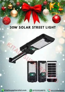 30W Solar Street Light – Compact, Motion Sensor & Waterproof