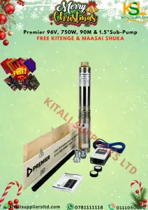 96V 750W Brushless 1" Submersible Pump with Control Box – 90m Head
