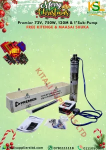 72V 750W Submersible Water Pump, 120m Head, 1" Outlet – High-Power Deep Well Pump