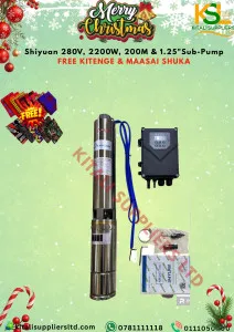 Shiyuan 2200W 280V Submersible Pump – 200m Head High-Lift Pump