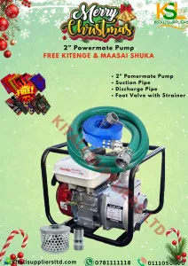 Powermate 3" Water Pump with 50m Delivery Pipe & 3m 2" Suction Pipe – Complete Water Transfer Kit
