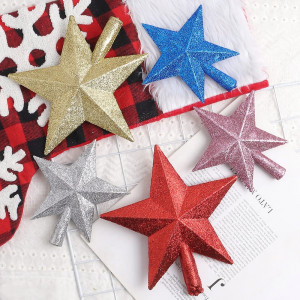Christmas Star Decoration – Available in Gold, Red, Silver, Blue & Pink