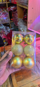 Christmas Decoration Balls – Elegant Christmas Balls Décor (Set of 6pcs)