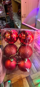 Christmas Decoration Balls – Elegant Christmas Balls Décor (Set of 6pcs)