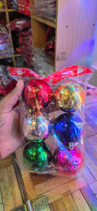 Christmas Decoration Balls – Elegant Christmas Balls Décor (Set of 6pcs)
