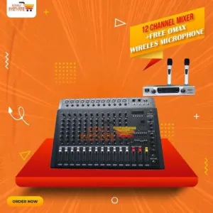 Omax 12-Channel Audio Mixer + Free Microphone – Exclusive Christmas Offer & Deals