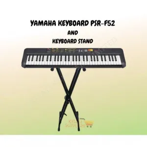 Yamaha PSR-F52 Keyboard + Free Keyboard Stand – Perfect Beginner Music Bundle