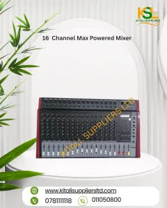 Max 16 Channel Powered Mixer | Professional Audio Mixing & Amplification