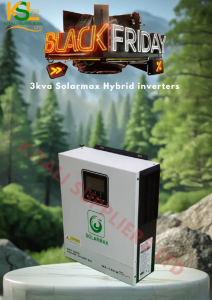 Solarmax 3kVA Hybrid Inverter – Pure Sine Wave with MPPT Solar Controller & Smart LCD Display | Reliable Solar & AC Backup System
