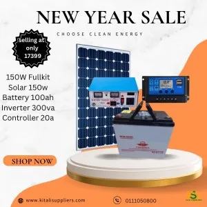 150w  solar  fullkit