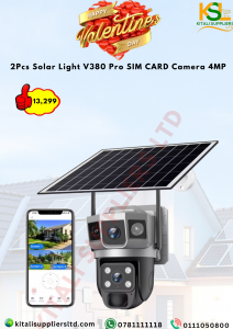 Solar Light V380 Pro SIM CARD Camera 4MP Outdoor/Indoor Solar PTZ Camera 2560 x 1440