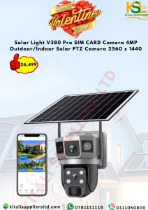 solar light  v380  pro  simcard  camera 4MP outdoor/indoor solar PTZ camera2560*1440