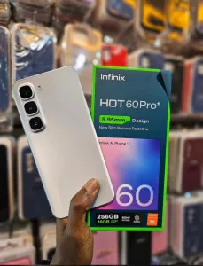 Infinix HOT 60 Pro Plus 6.78'' Inches, AMOLED (Curved Screen) Up to 16GB RAM & 256GB ROM, 5160mAh Battery - BLACK