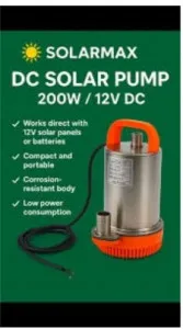 200W 12V Solar Submersible Water Pump – Efficient DC Solar Pump for Off-Grid Water Supply