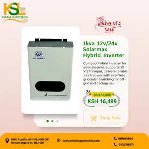 1kva 12v/24v solamax hybrid inverter
