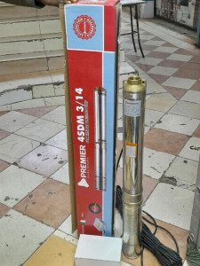 Premier 4SDM 3/14 Deep Well Submersible Pump – 1HP, 90M Head, 3m³/hr Flow Rate, 1.25" Outlet