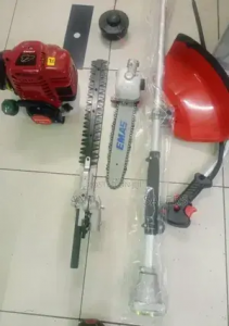 Premier 4-in-1 Multi-Function Brush Cutter – Grass Cutter, Hedge Trimmer & Chain Saw | German Technology