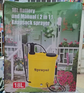 18L Battery & Manual 2-in-1 Knapsack Sprayer – Rechargeable Agricultural Sprayer | Kilimall
