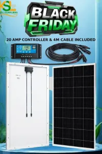 200W 36v SolarMax Solar Panel   with   20amps   and  4m   cable