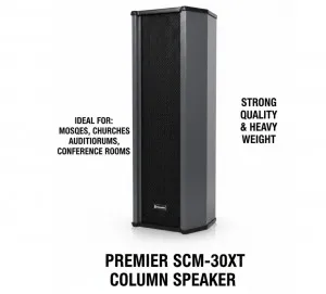 Premier SCM-30XT Column Speaker – PA Audio System, 20 W RMS
