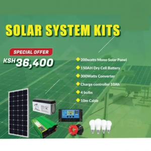 200W Solar System Kit – Complete Home Solar Power Package with Battery & Inverter