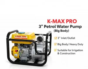 K-MAX PRO 3” Petrol Water Pump – Big Body Heavy Duty Irrigation Pump