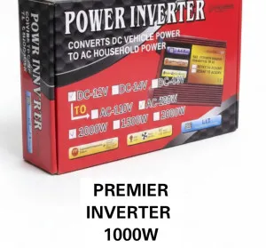 Premier 1000W Power Inverter – 12V DC to 220V AC Converter with USB & LED Display