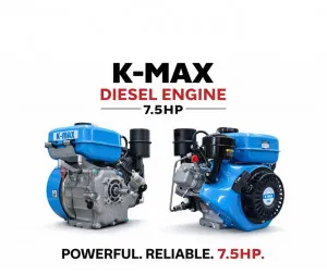 K-MAX 7.5HP Diesel Engine – Heavy Duty Air-Cooled Single Cylinder Motor