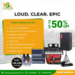 Trill 715 Speaker, Yamaha PSR-473 Keyboard, Generator & Audio Gear | Kenya