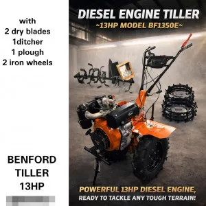 Benford 13HP Diesel Engine Tiller BF1350E – Heavy Duty Power Tiller in Kitale