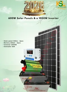 600W Solar Power Kit with 150Ah Batteries & 1000W Inverter – kitalisuppliers