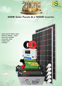 600W Solar System with Ritar 200Ah Batteries & 1000W Inverter – kitalisuppliers